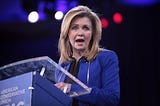 Senator Marsha Blackburn speaks at a podium at CPAC 2016.