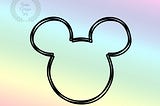 Mickeyy Head Line  SVG PNG, Instant Download, Cut File, Clipart, Personal Use, Commercial Use