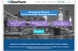 ClearFactr — on the way for easy analysis of financial models