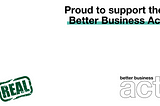 Committed to fight for #BetterBusiness