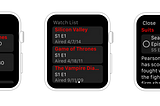 The state of TV Show Tracker for Apple Watch