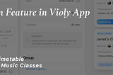 Classroom Feature in Violy App