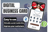 You will get a clickable digital business card with your social media icons
