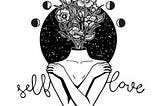 Self hug picture to depict self love