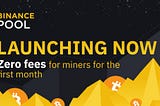 Binance Launches Its Own Mining Pool