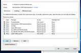 Windows object permissions as a backdoor
