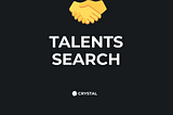 We are searching talents!