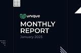 Monthly Report January 2023