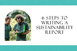 HOW TO WRITE A SUSTAINABILITY REPORT? 6 STEPS TO GET STARTED!