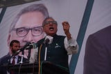 President of Pakistan, Dr. Arif Alvi, speaking at the Entry test ceremony of PIAIC in Islamabad