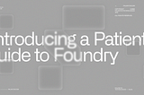 Introducing a Patients’ Guide to Foundry