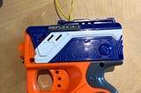Modifying a Nerf Reflex IX-1 to use in VR