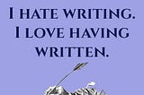 Income from your novel?