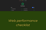 Performance results of a website