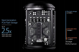 Mac Pro Trashcan: exploring the internal storage options.