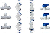 Liimevvon 1/4" OD Quick Connect Fittings Set for RO Water Systems — Reliable and Easy-to-Use Water…