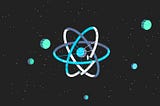 React logo in space