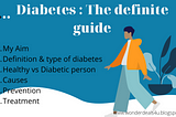 Diabetes : The definite guide in Hindi and English 2021