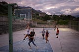 The Basketball Court in the capital Thimpu