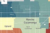 The Chance of High Median Income Friends among Low Income in Rancho Cucamonga CA according to The…