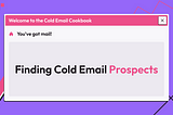 Finding Cold Email Prospects
