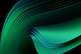 An abstract image of flat planes folding over each other.