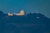 Canon FL1200 pointed to Lick Observatory