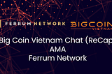 Big Coin Vietnam AMA with Ferrum Network AMA Transcript Recap