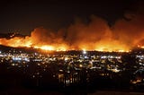 huge wildfires in California