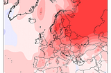 Temperature anomaly for Europe in winter 2019/2020.