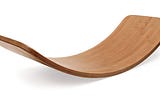 PHYSIOTREX® Curved Wooden Balance Board | Rocker Board | Balance Trainer (32x11x6) Inches