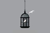 …for the caged bird sings of freedom.