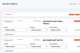 Autosave Vendor Match