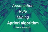 How to solve the Apriori algorithm in a simple way from scratch?