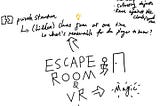 Sketchnote: Escape Room and VR
