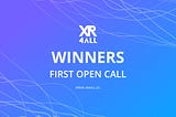 16 XR Projects Selected in the XR4ALL First Open Call Cut-Off Date