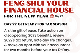 Feng Shui Your Financial House — Day 22