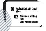 Project Kick off phase cheat sheet, document writing tool benefits and my experience with Slite vs…