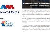 ZVerse collaboration with America Makes supply chain resilience initiative featured in 3D Printing Industry