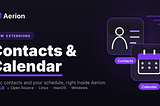 Contacts & Calendar Extensions