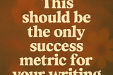 Create content with love, not out of pressure!