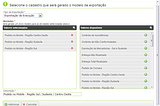 Modelo de exportação unificado com várias atividades