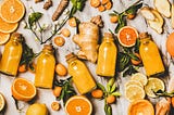 ginger and citrus fruits for immune health