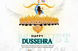 Happy Dussehra from Mr. Just Creation