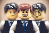 three lego executives