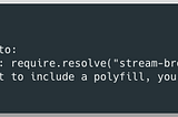 Angular 12 and Webpack 5: BREAKING CHANGE: webpack < 5 used to include polyfills for node.js