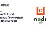 How to Install NodeJS (any version) on Ubuntu 22.04 Server