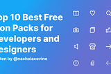 Best free icon packs for developers and designers