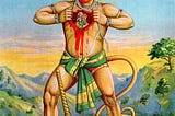 How powerful was God Hanuman?.