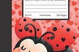 [EPUB[BEST]} Ladybug Composition Notebook Wide Rule Aesthetic Journal For School, College, Work…